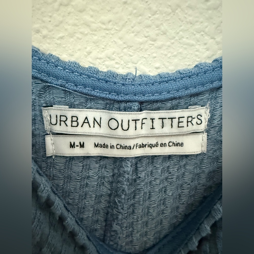 Urban Outfitters Blue Textured Romper Size M - Picture 4 of 7